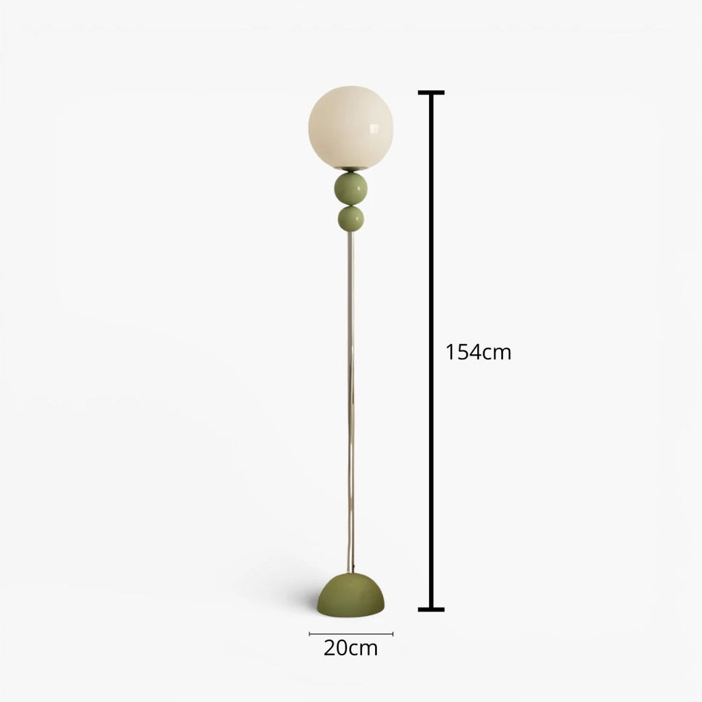 Stehlampe Globe aus Glas