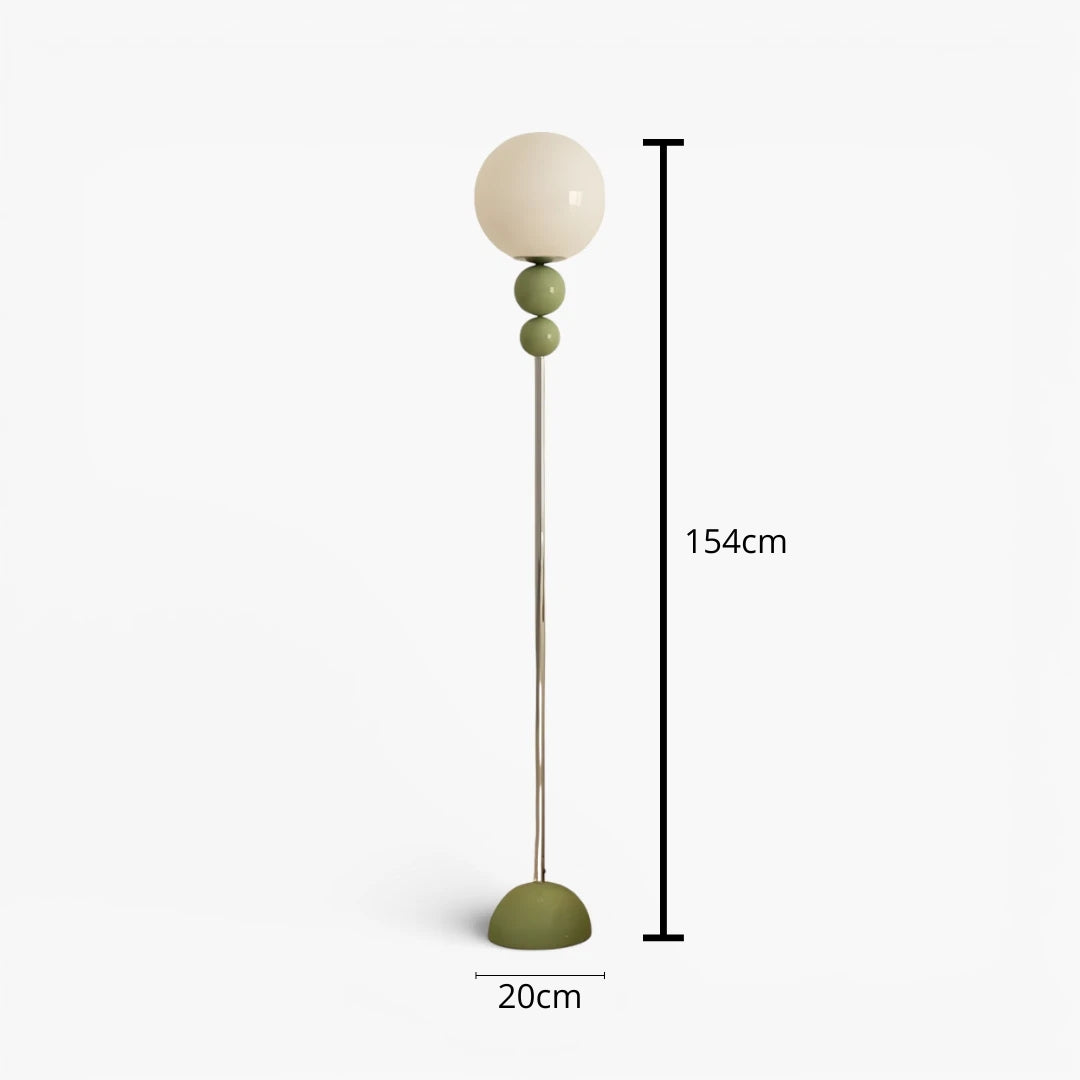 Stehlampe Globe aus Glas