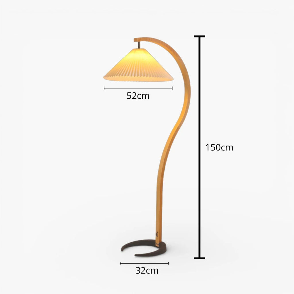Stehlampe Wohnzimmer Holz