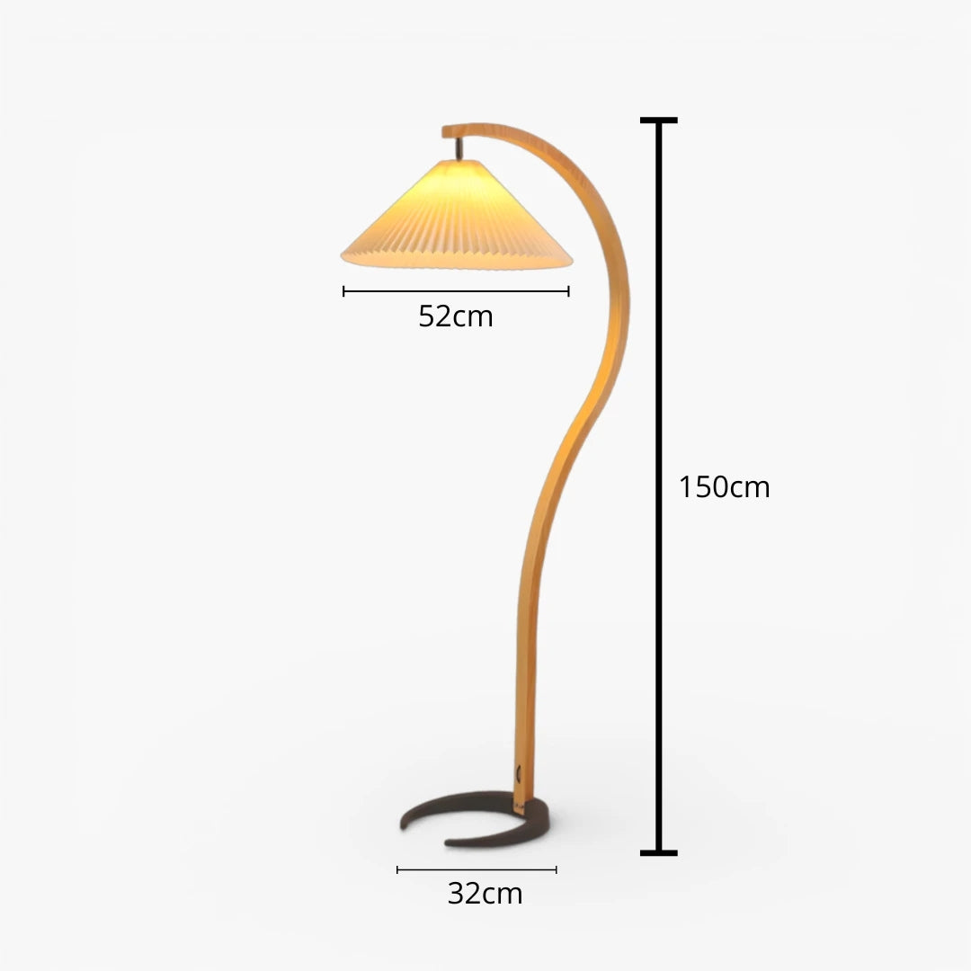 Stehlampe Wohnzimmer Holz