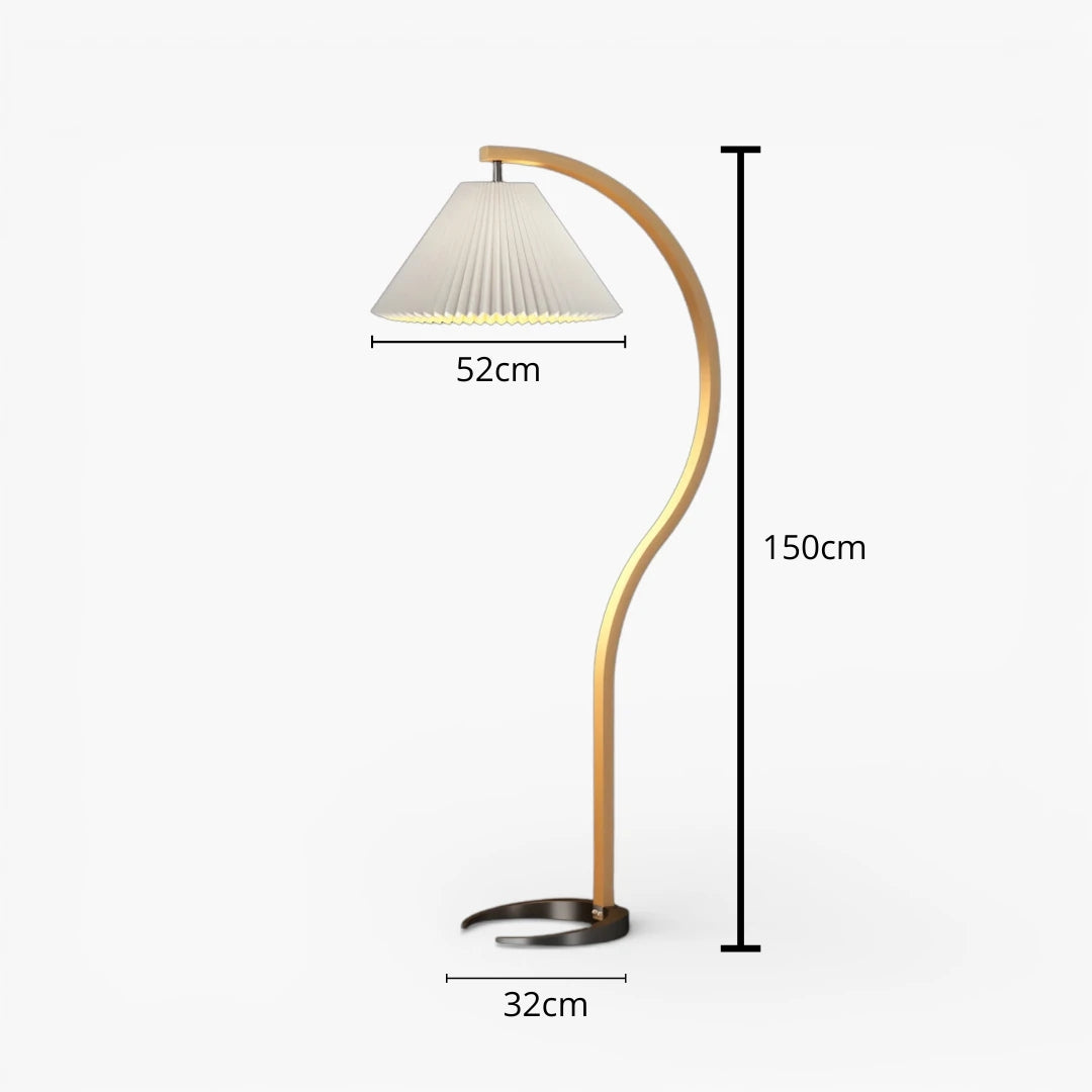 Stehlampe Wohnzimmer Holz