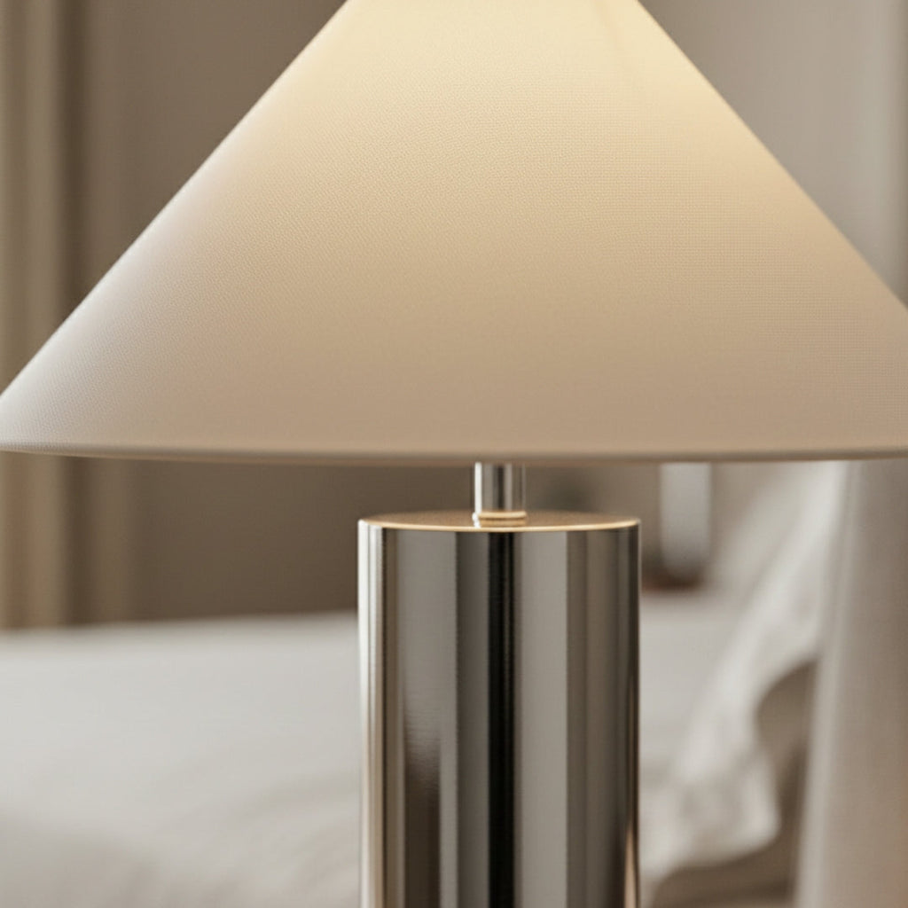 Nachttischlampe Stahl