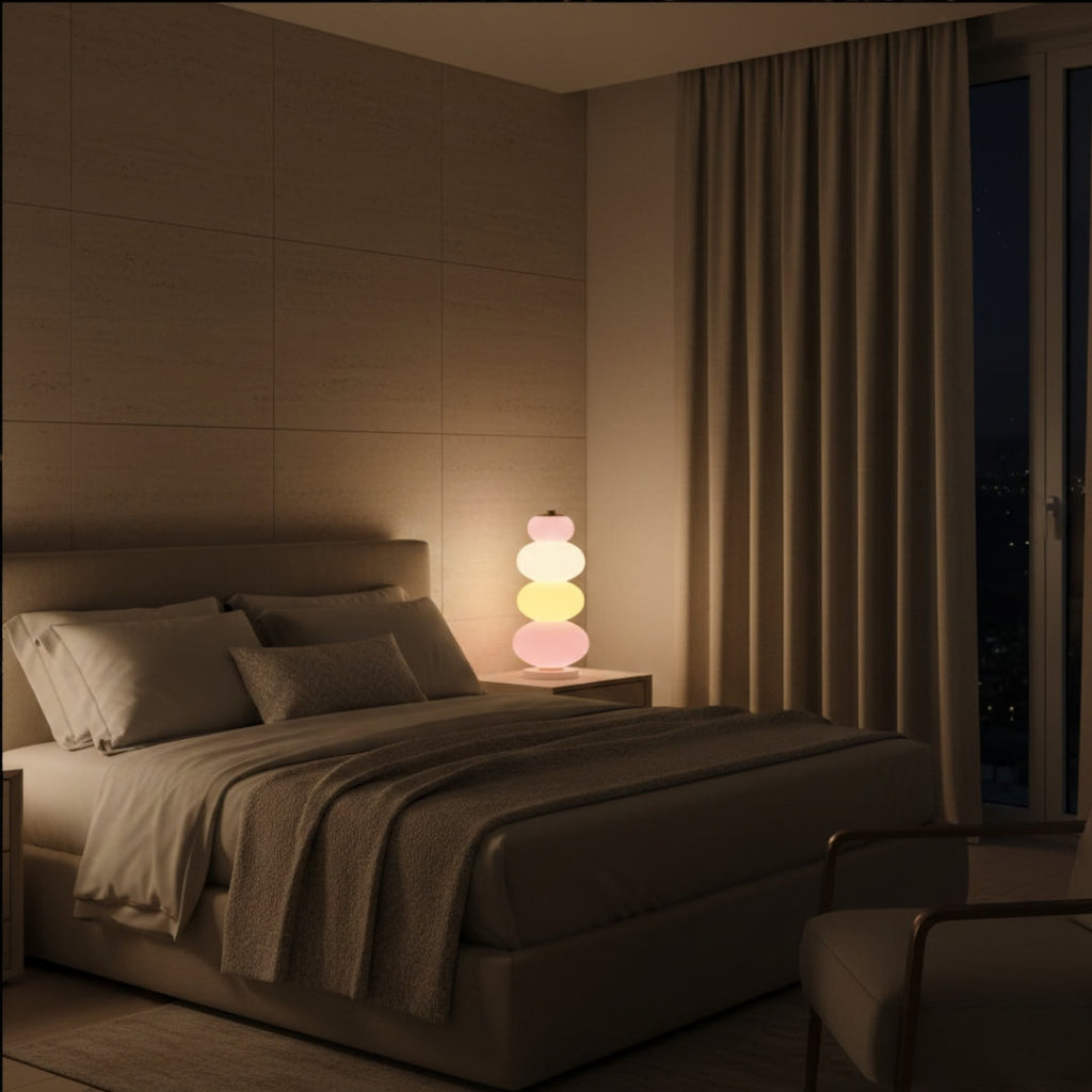 Nachttischlampe Regenbogen
