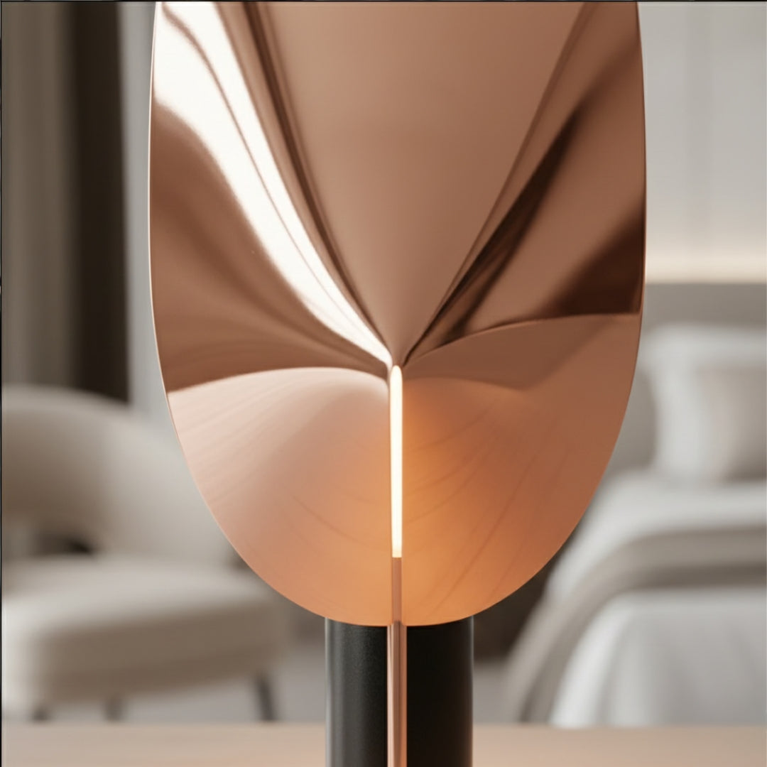 Nachttischlampe Art Deko Metall