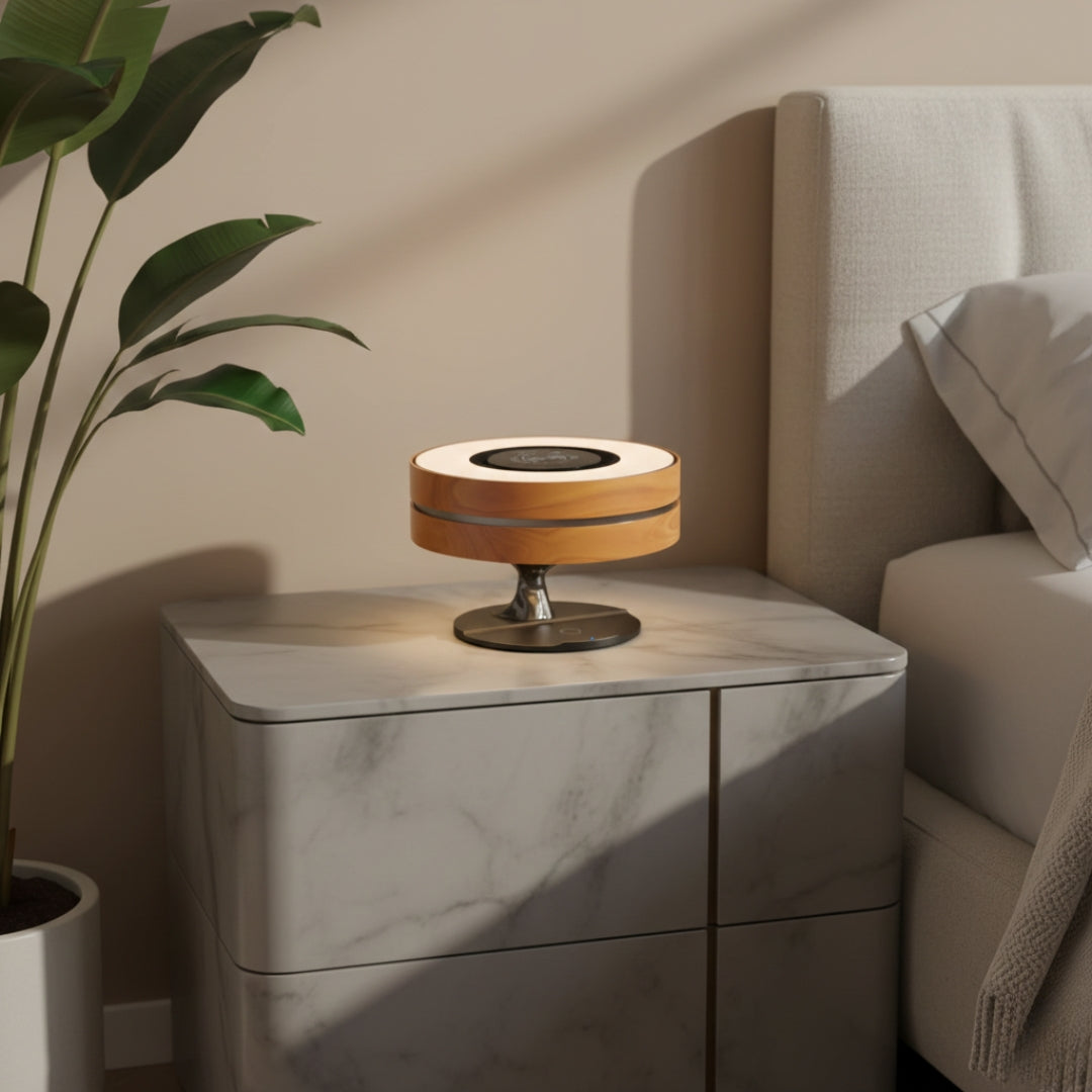 Nachttischlampe mit Bluetooth-Lautsprecher