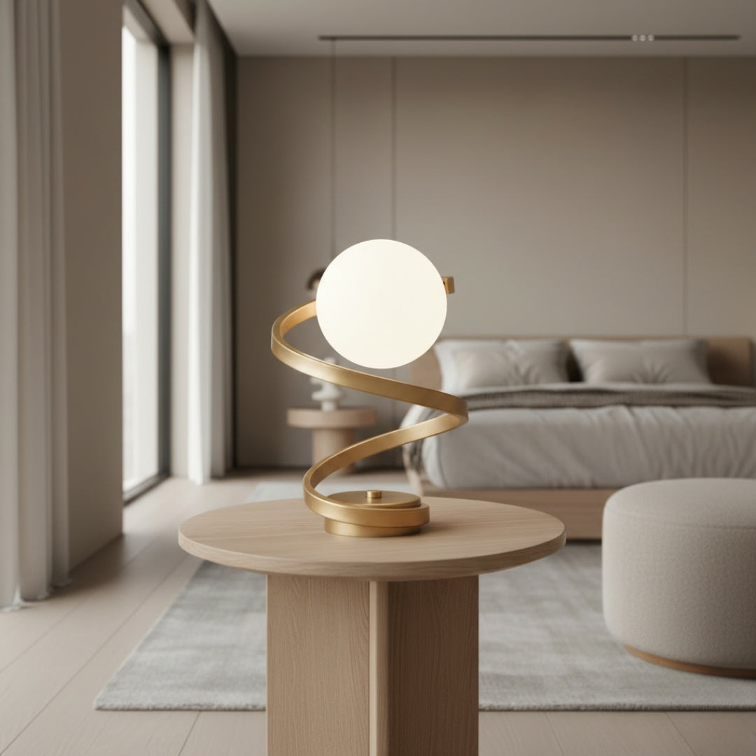 Nachttischlampe Design-Kugel
