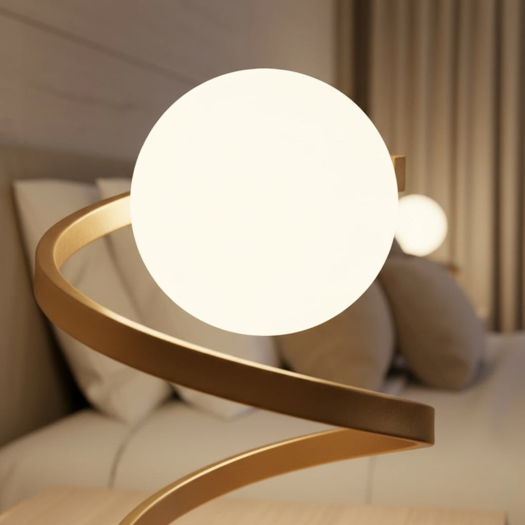 Nachttischlampe Design-Kugel