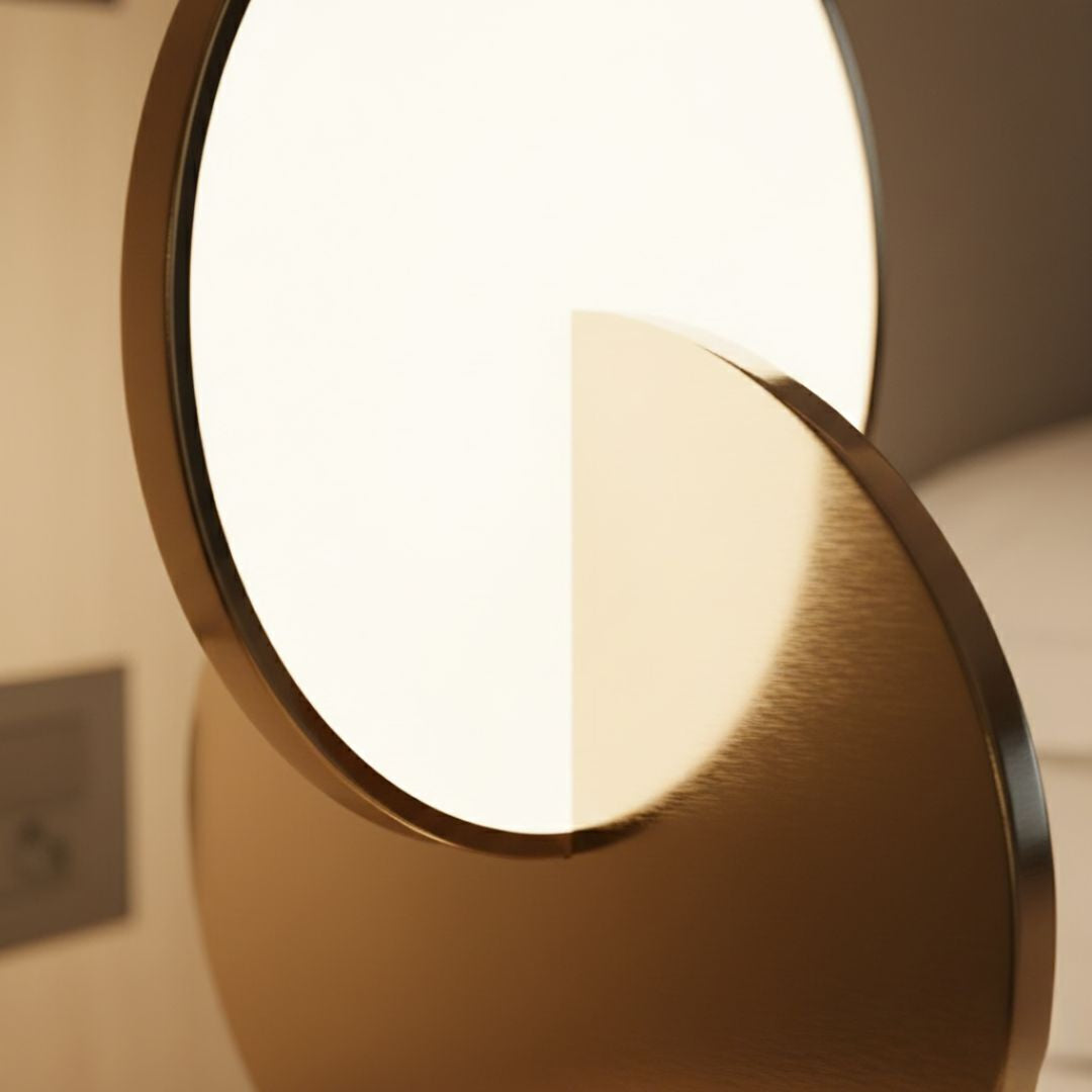 Nachttischlampe Kreis mit LED
