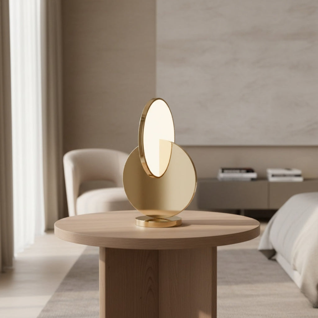 Nachttischlampe Kreis mit LED