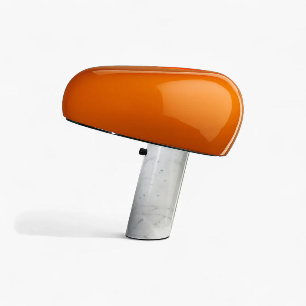 Nachttischlampe Pilz Marmor