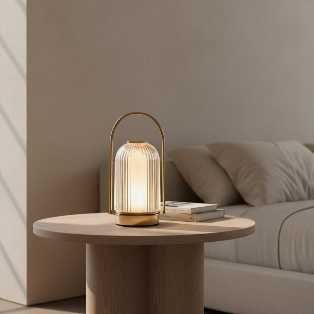 Nachttischlampe Kristall