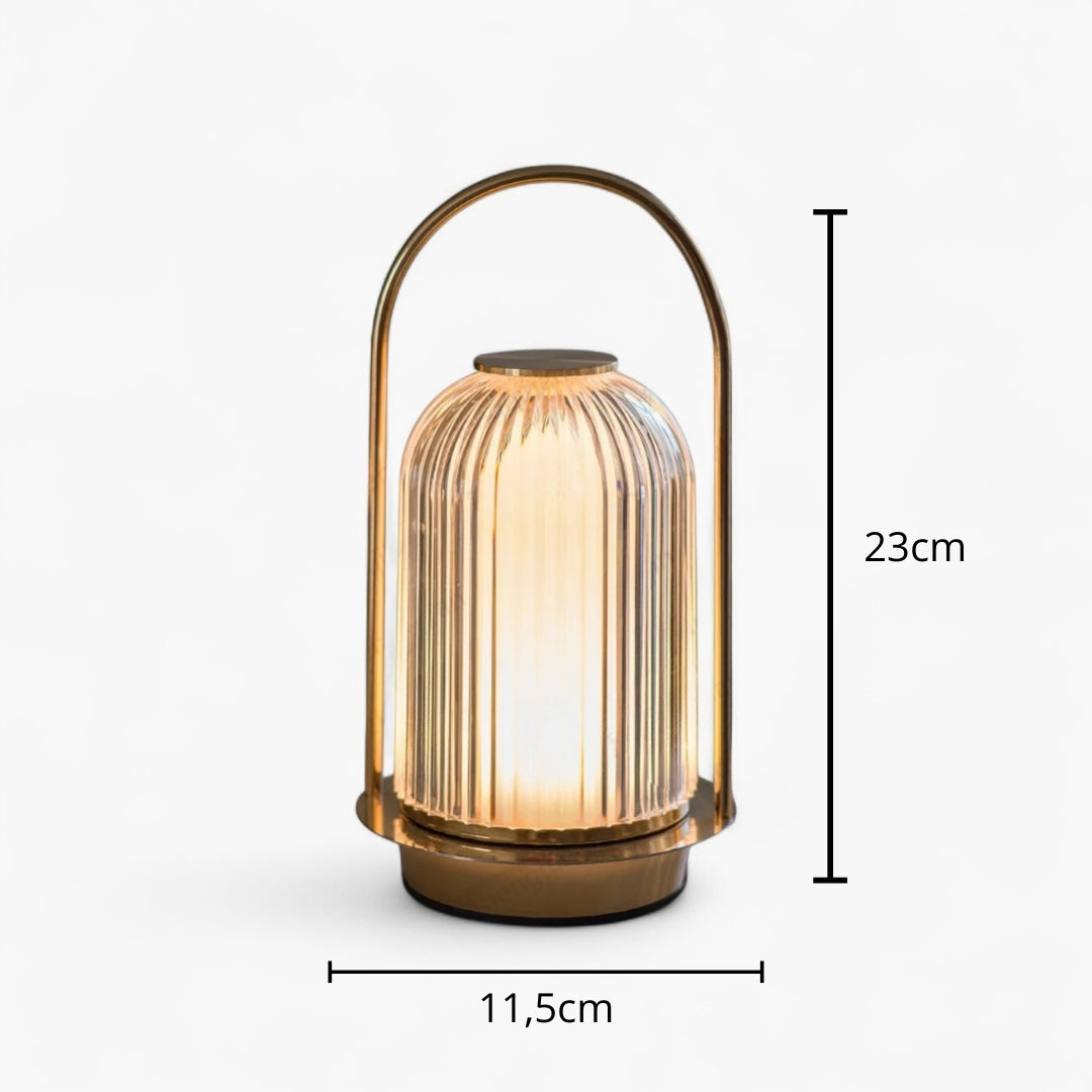 Nachttischlampe Kristall