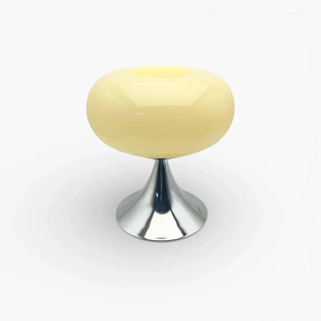 Nachttischlampe aus farbigem Glas
