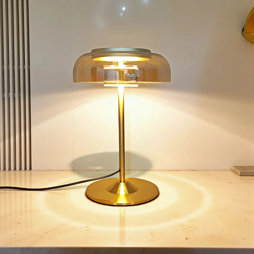 Nachttischlampe aus Glas Skandinavisch