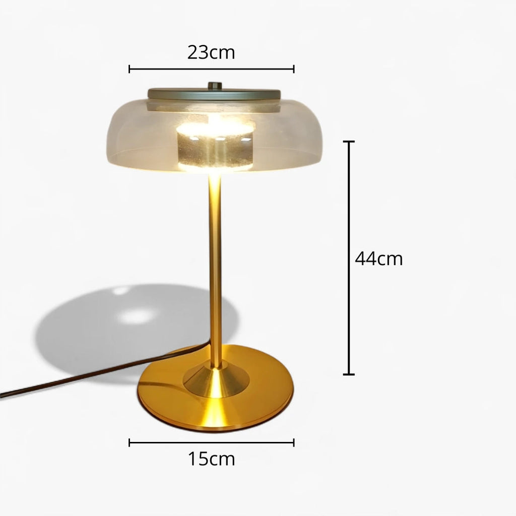 Nachttischlampe aus Glas Skandinavisch