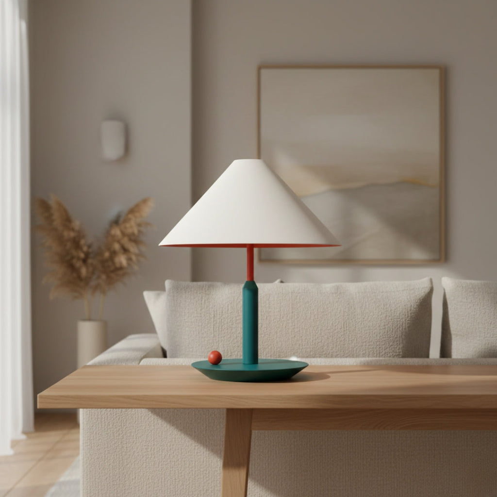 Nachttischlampe Metall-Design