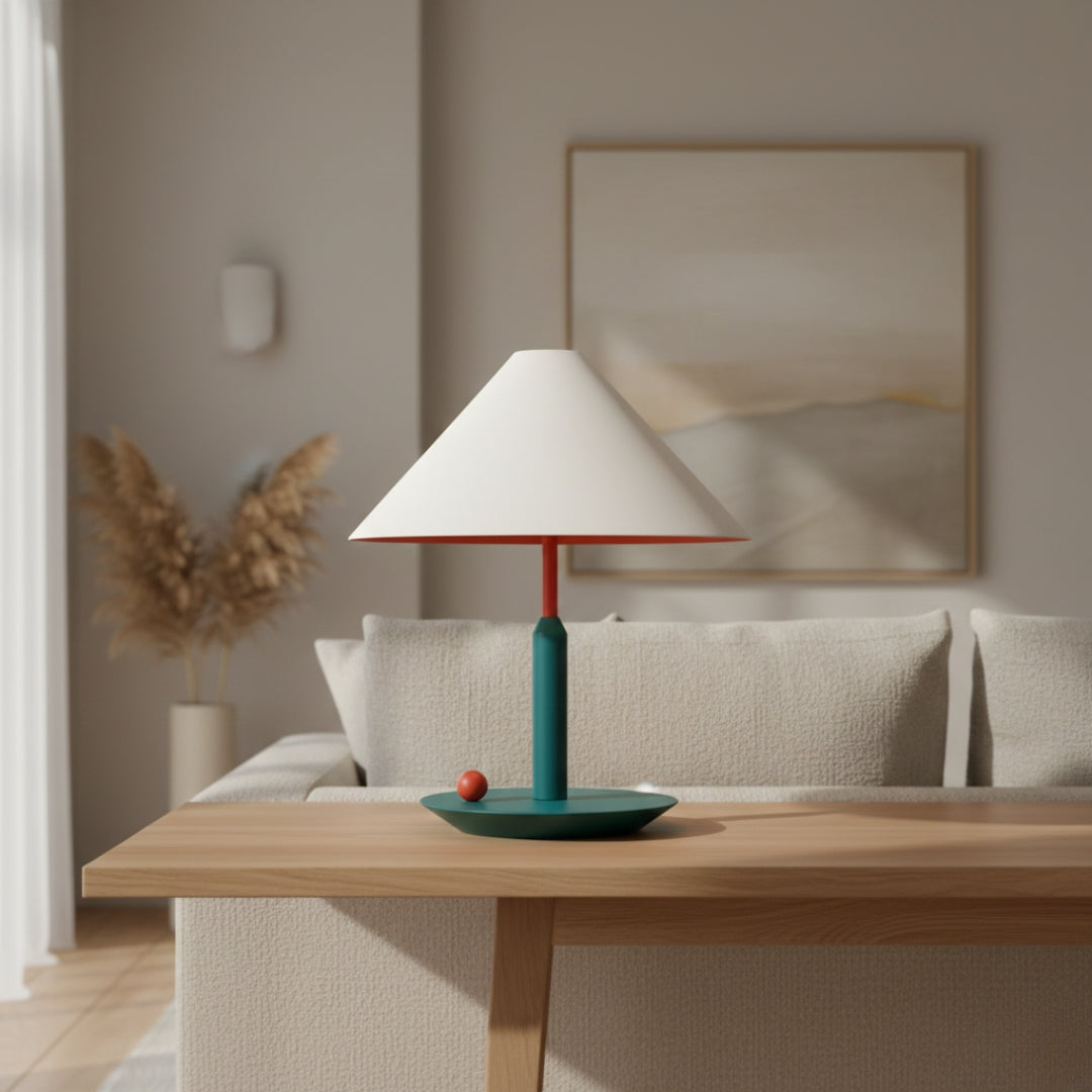 Nachttischlampe Metall-Design
