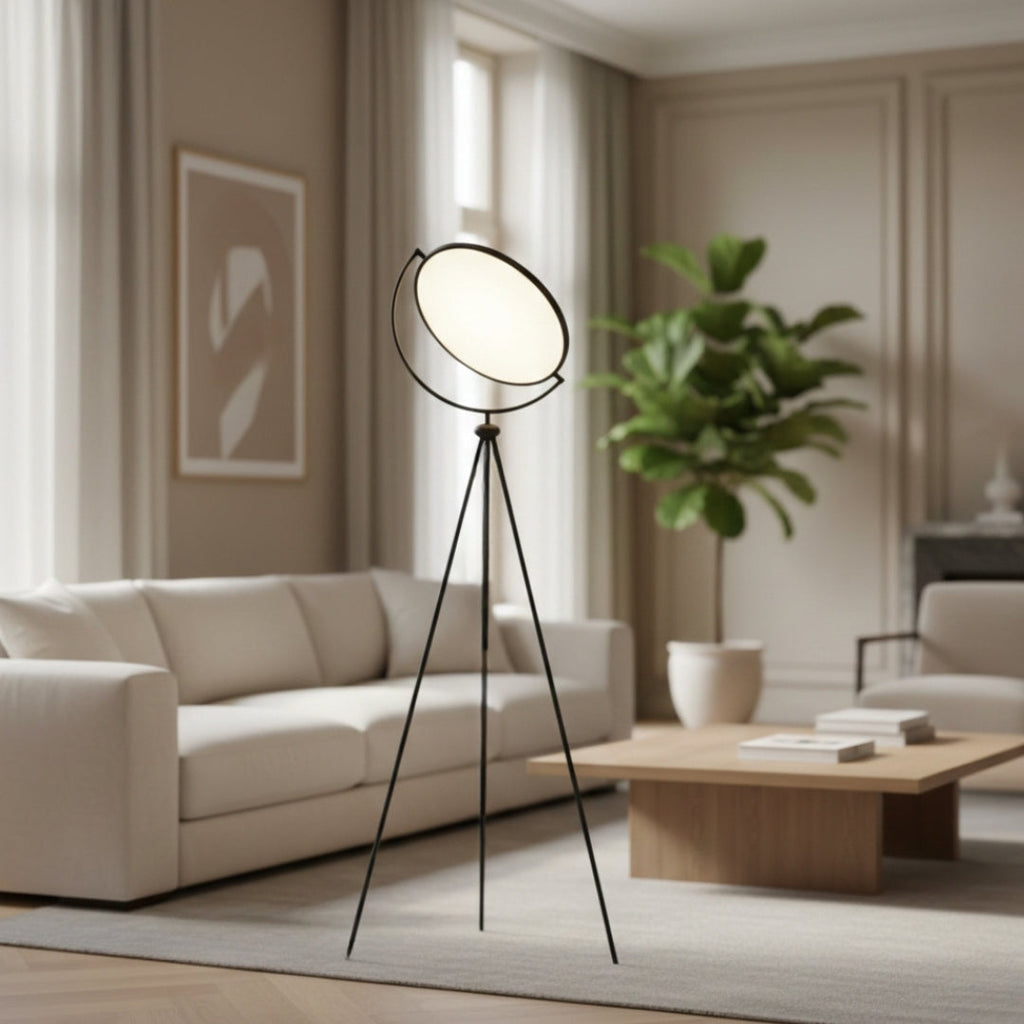Stehlampe Rund