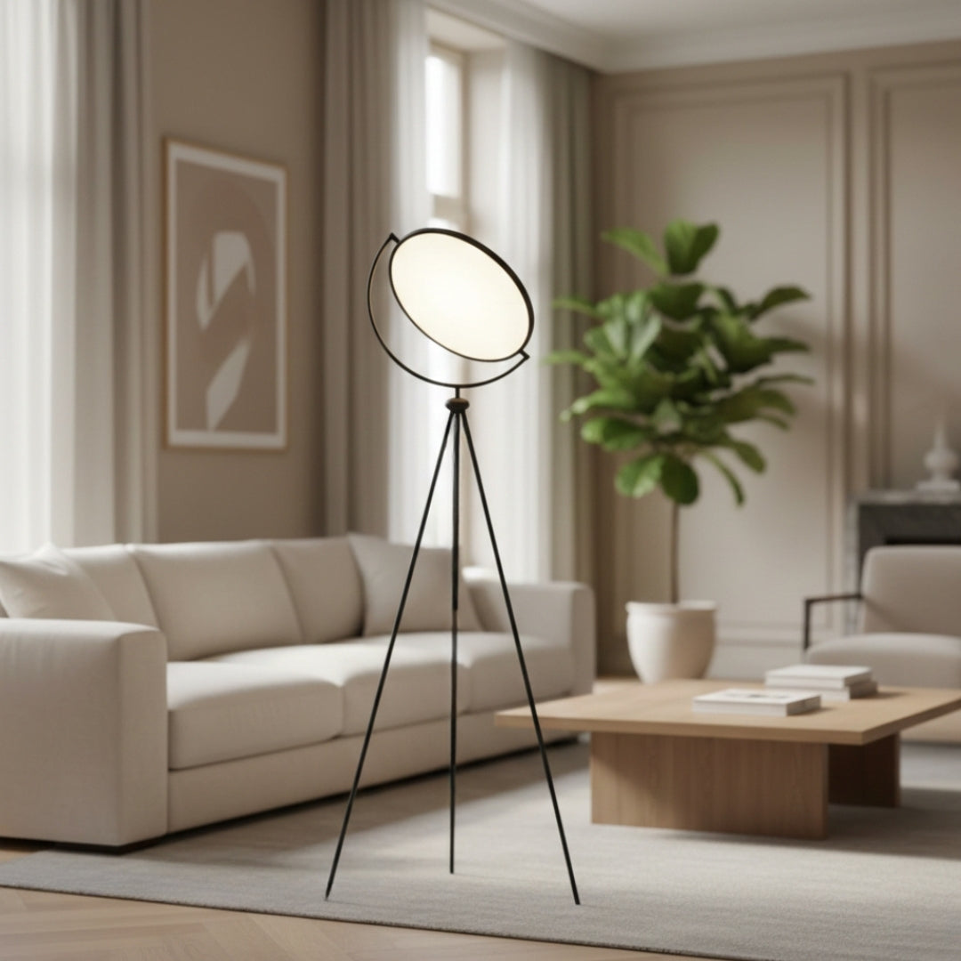 Stehlampe Rund
