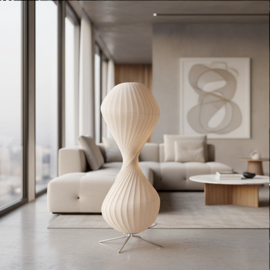 Stehlampe Design aus Stoff