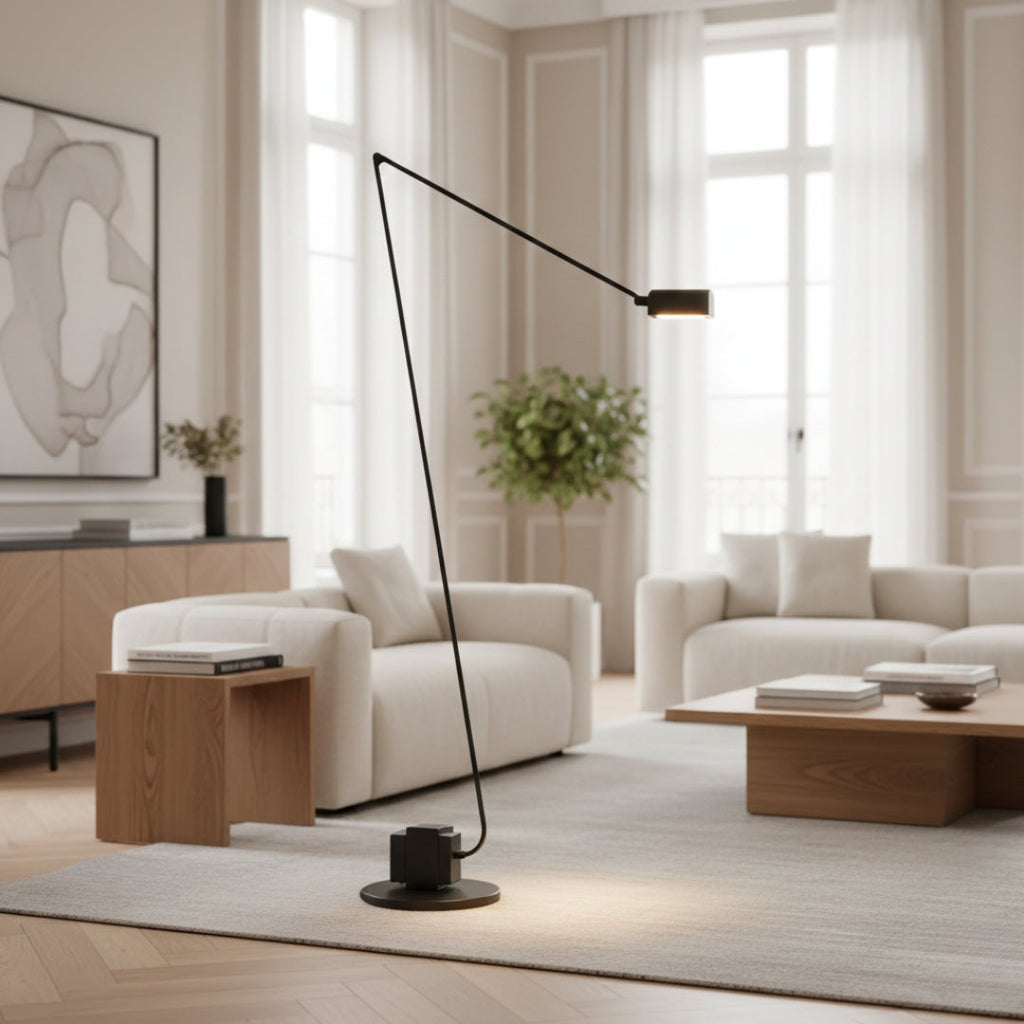 Stehlampe mit Lesearm