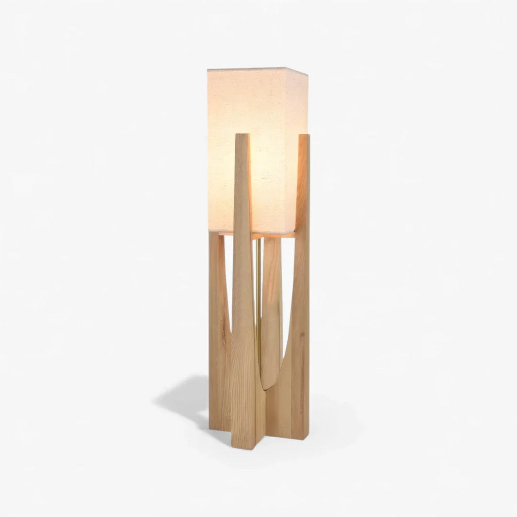 Stehlampe Naturholz