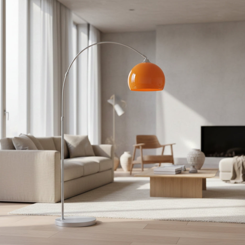 Stehlampe Design Bogen