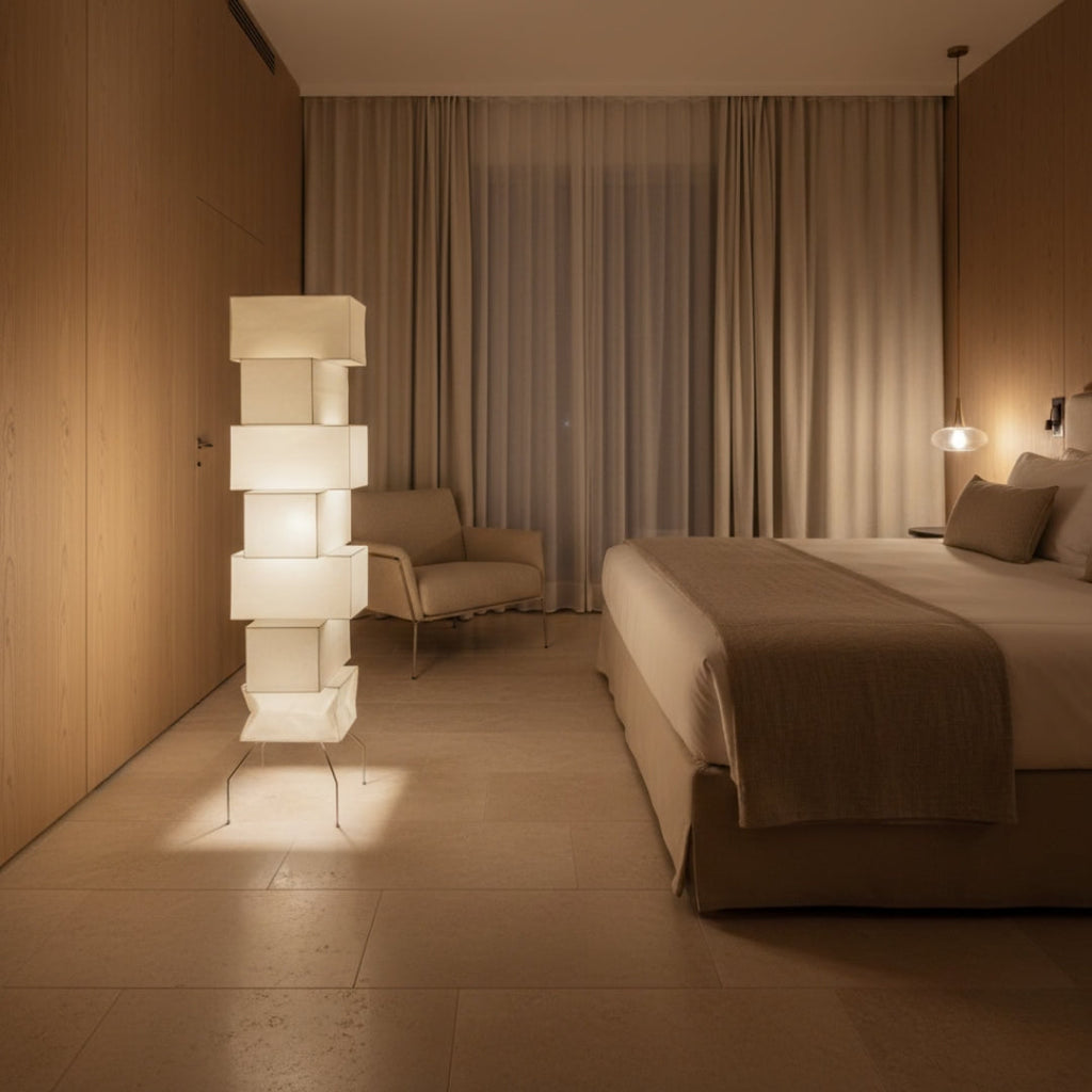 Stehlampe Design aus Papier