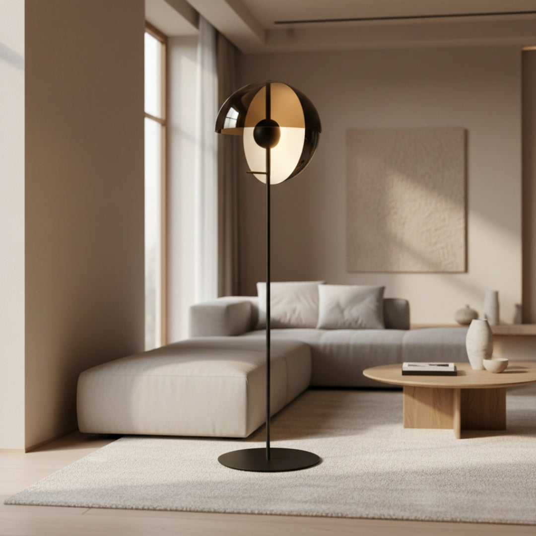 Stehlampe Design Glas