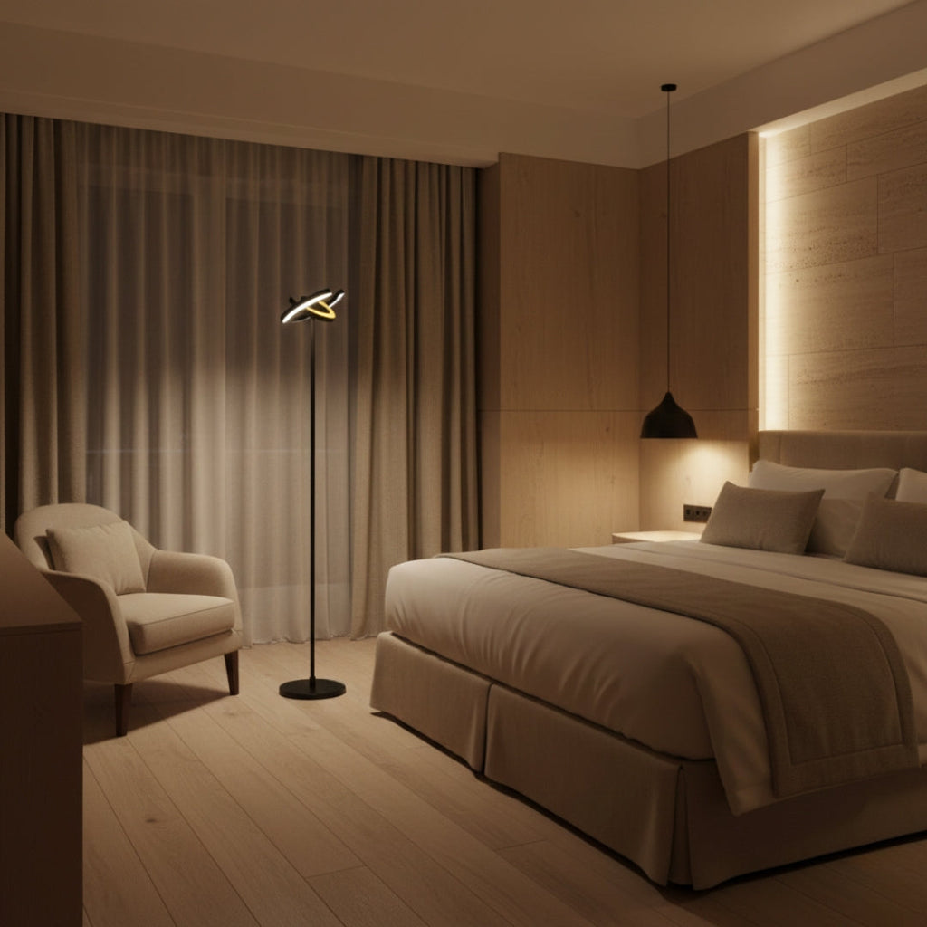 Stehlampe Double Beleuchtung