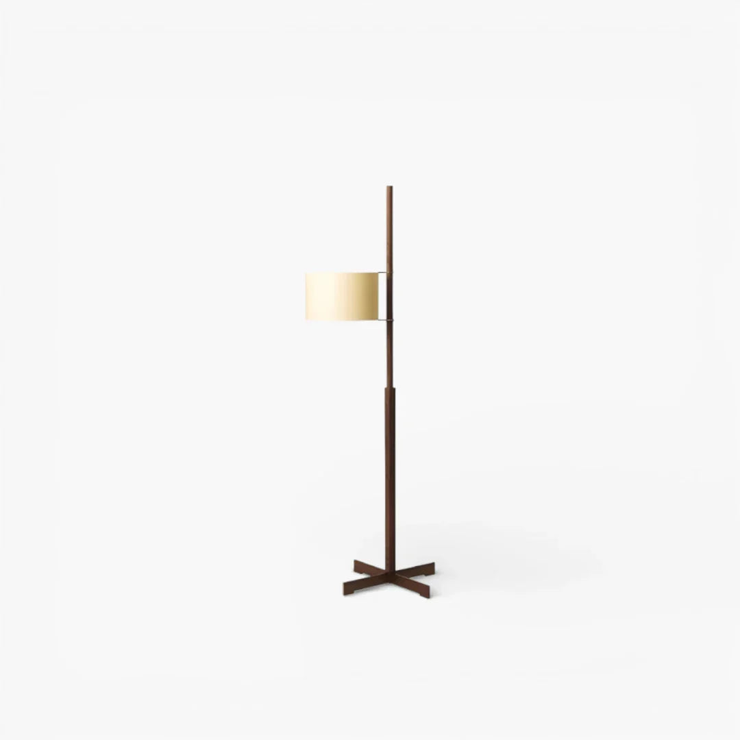 Stehlampe aus Holz Quadratisch