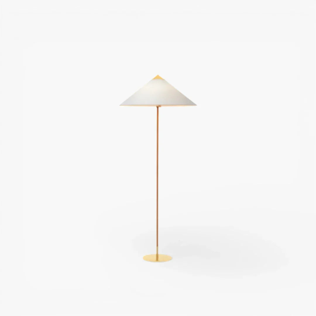 Stehlampe aus Rattan