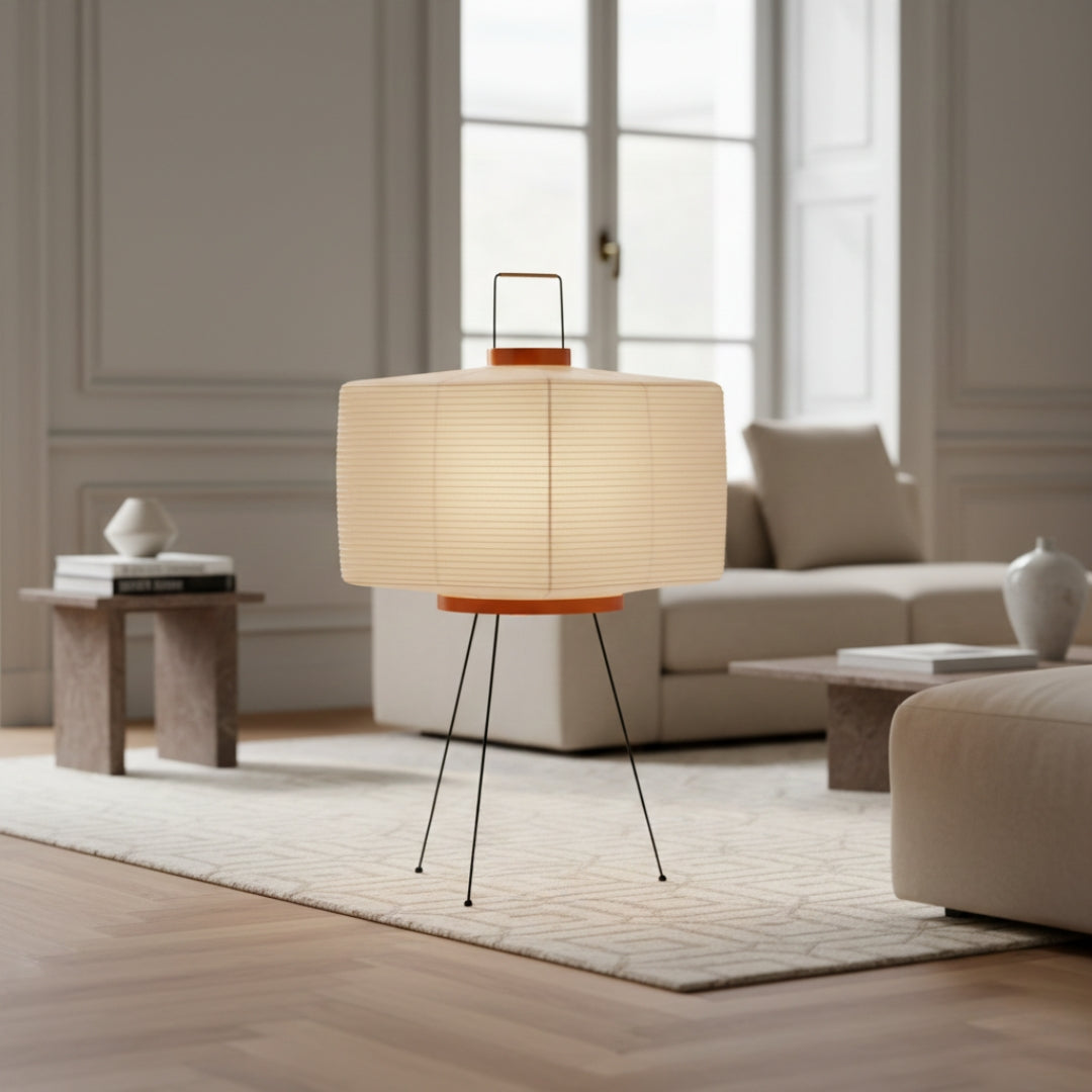 Stehlampe Japanpapier
