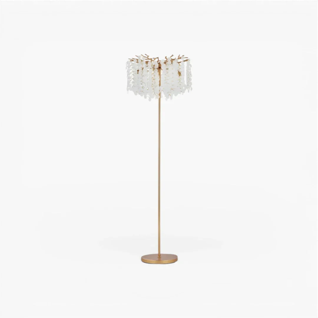 Lampe Sur Pied Pluie De Cristal