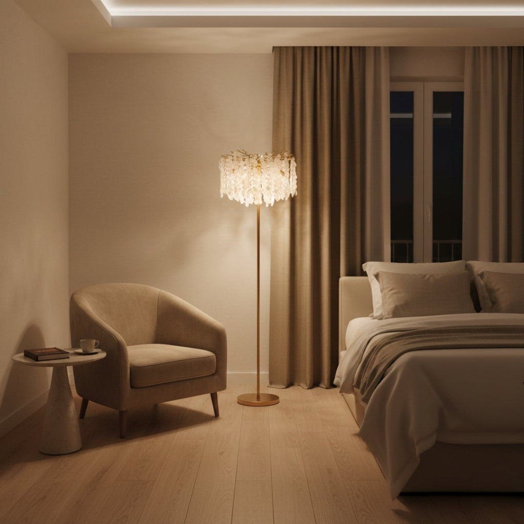 Stehlampe Pluie Kristall