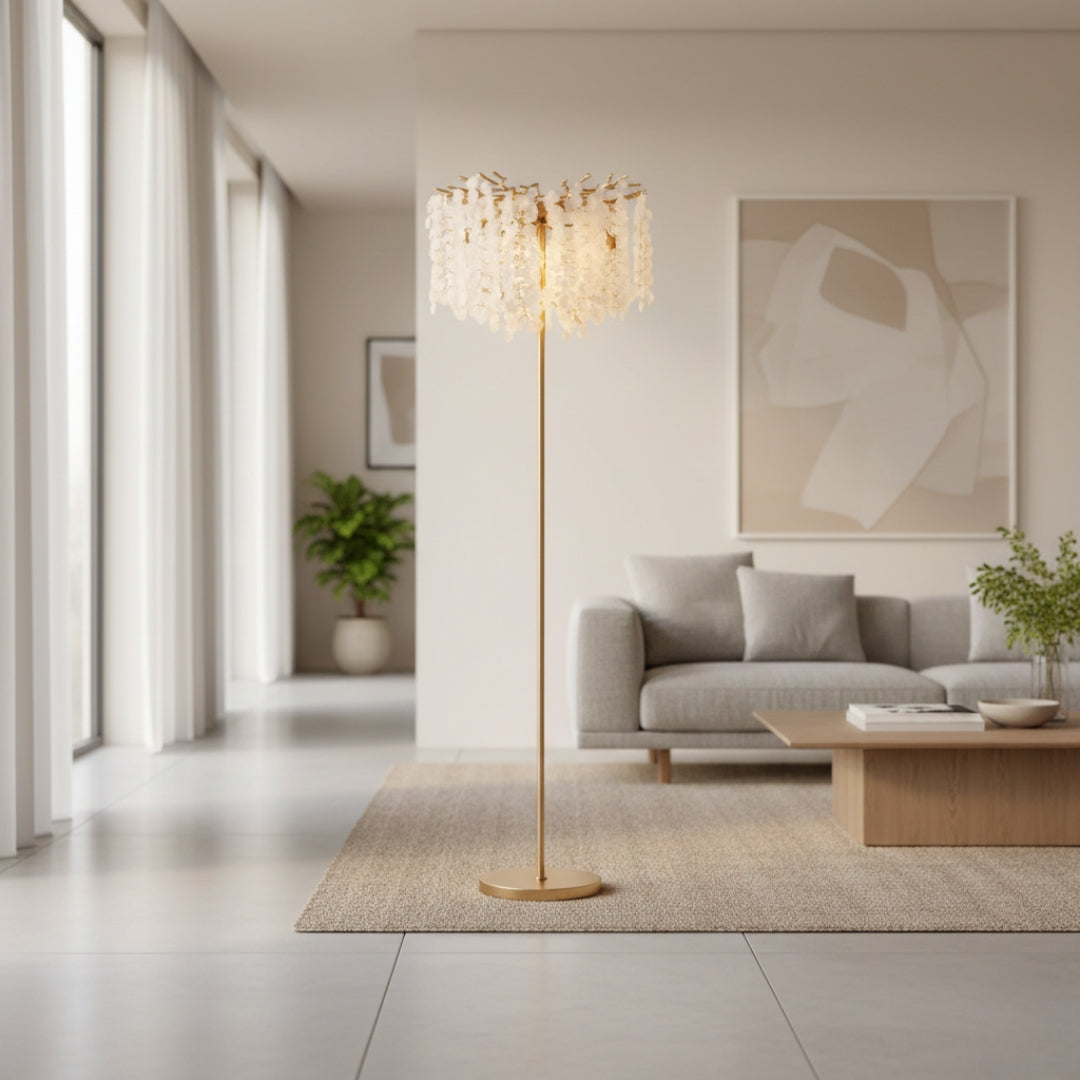 Stehlampe Pluie Kristall