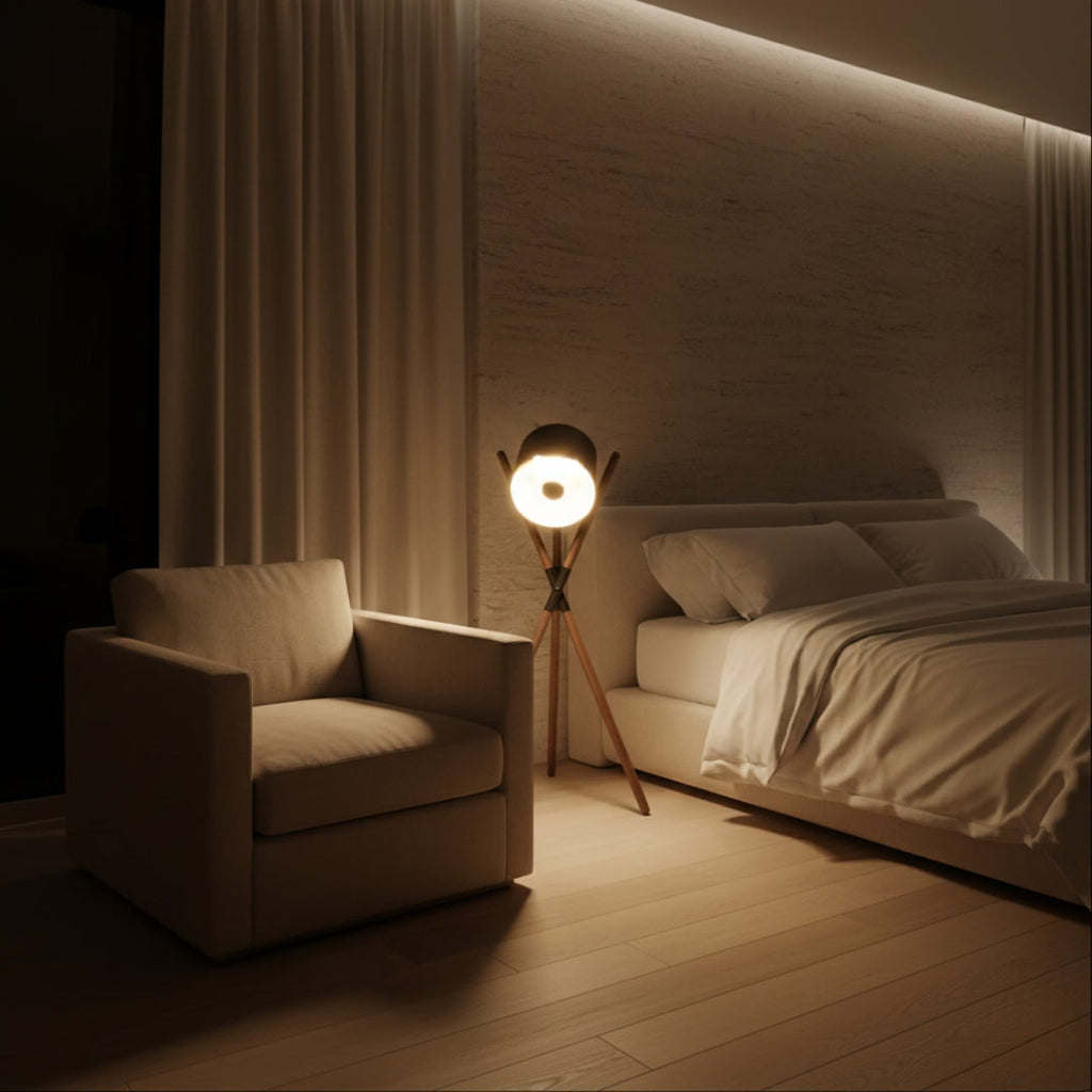 Stehlampe Dreibein