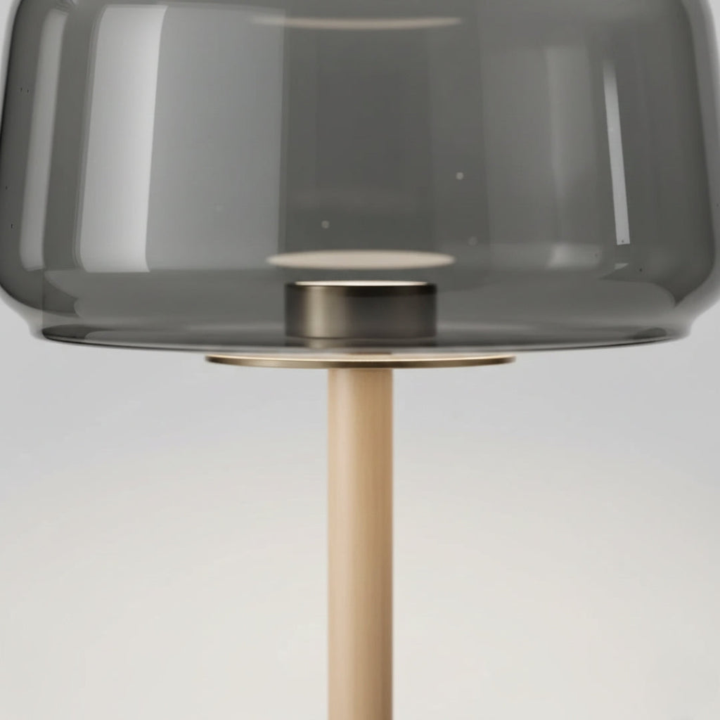Stehlampe Rauchglas