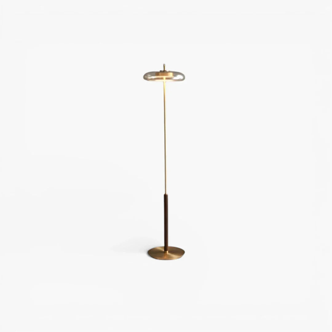 Lampe Sur Pied Vintage Dorée