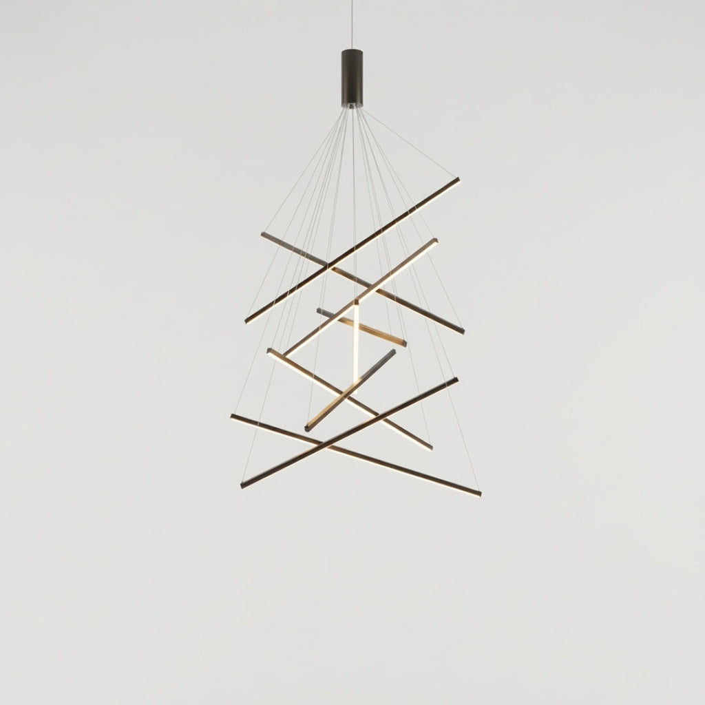 Kronleuchter LED Design mit Metallstäbe
