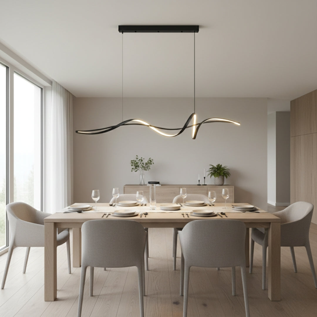 Kronleuchter LED Design aus Aluminium – Esszimmer