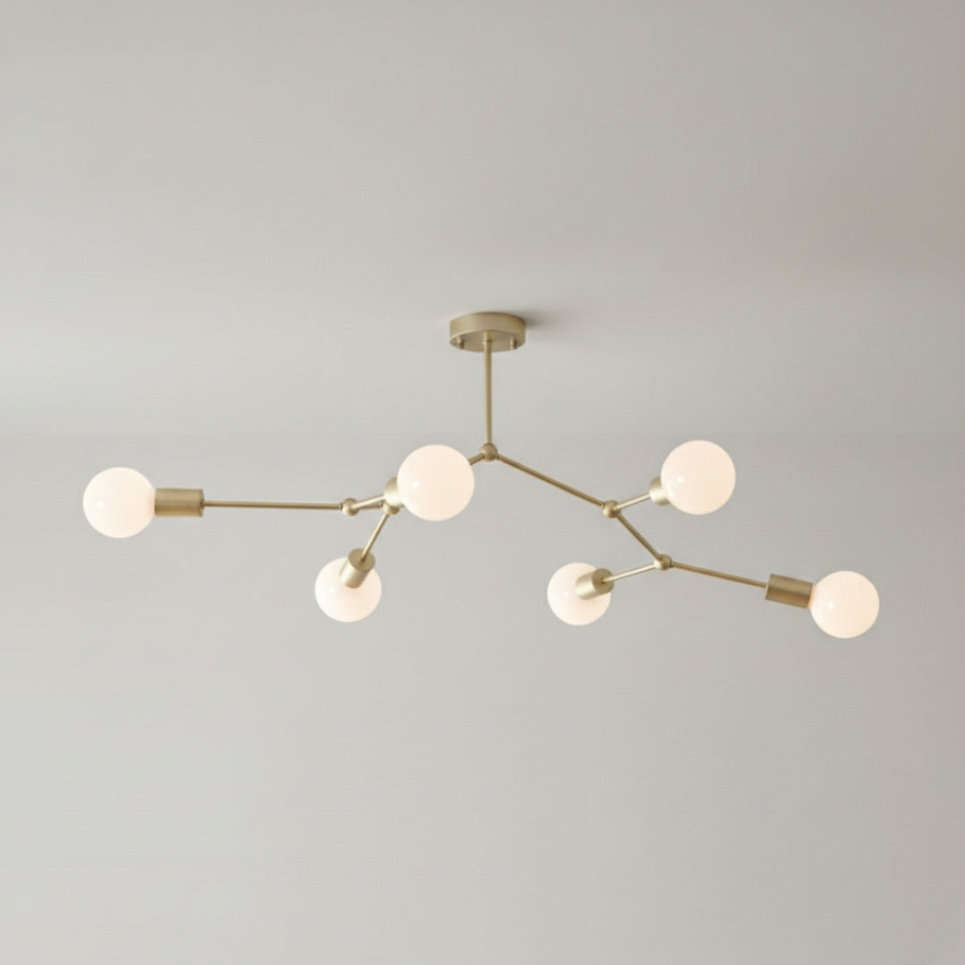 Kronleuchter LED Industriell mit Äste Metall