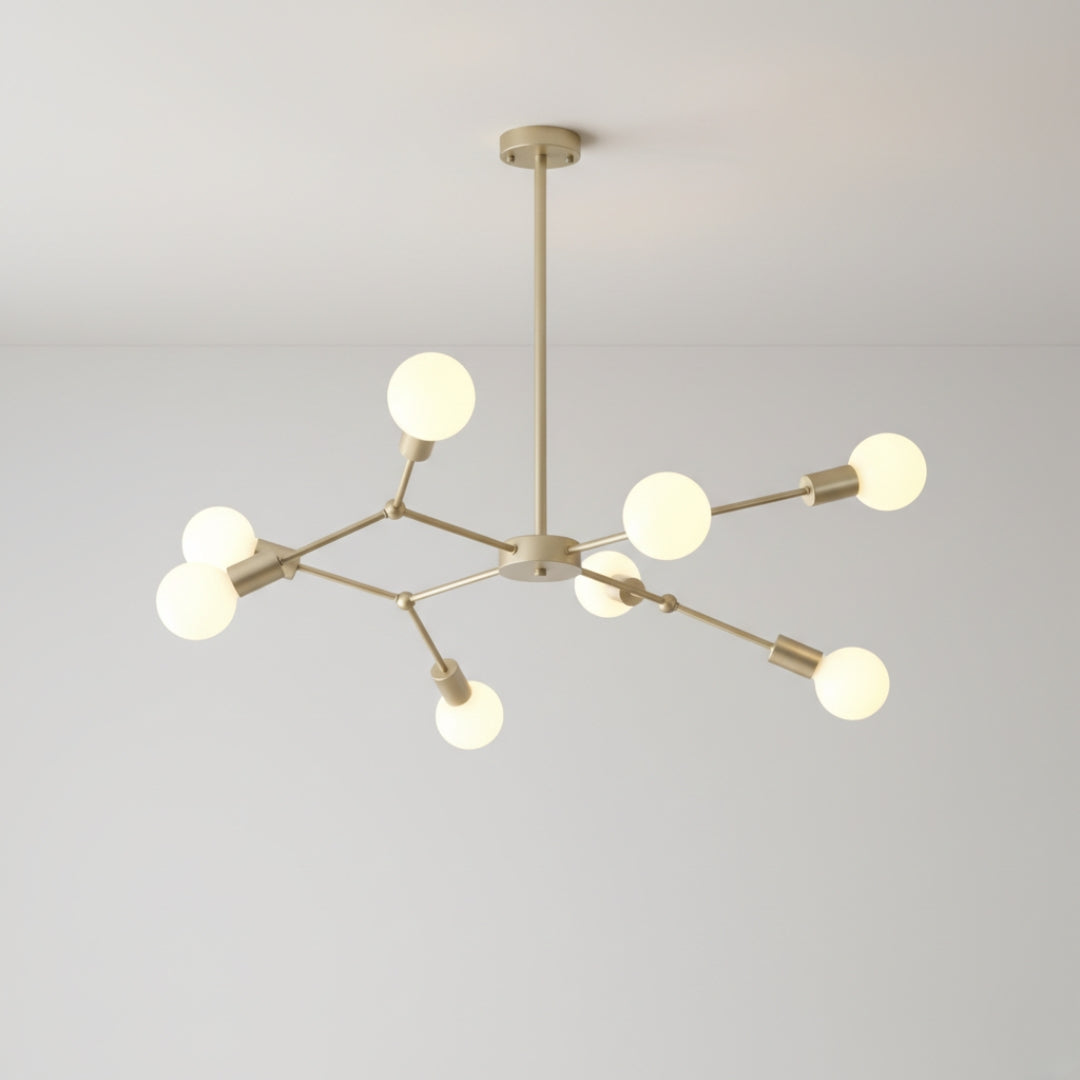 Kronleuchter LED Industriell mit Äste Metall