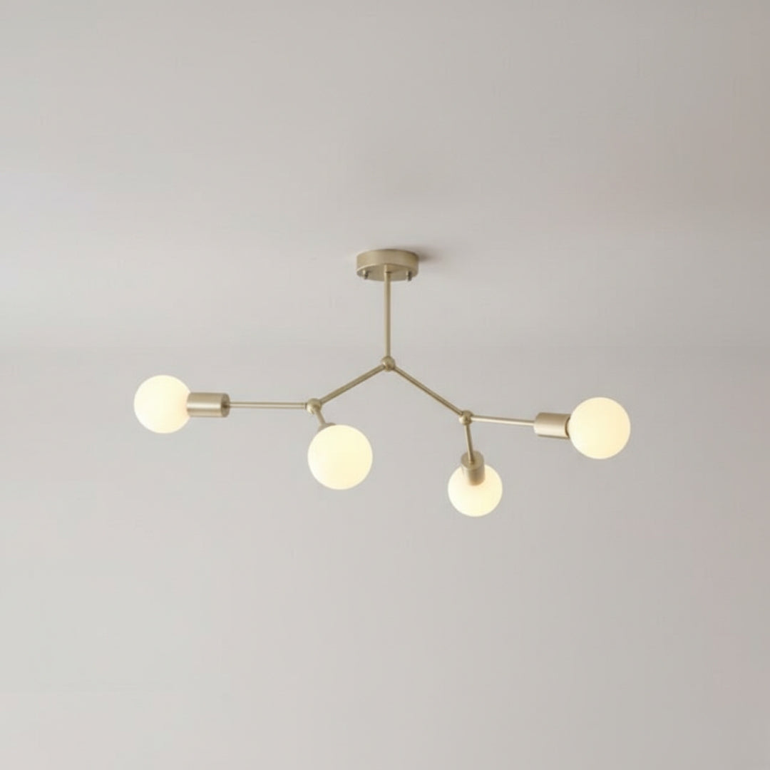 Kronleuchter LED Industriell mit Äste Metall