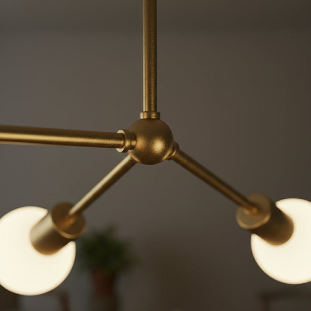 Kronleuchter LED Industriell mit Äste Metall