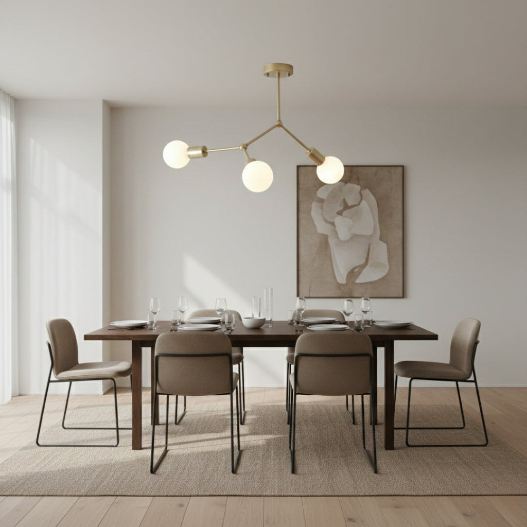 Kronleuchter LED Industriell mit Äste Metall