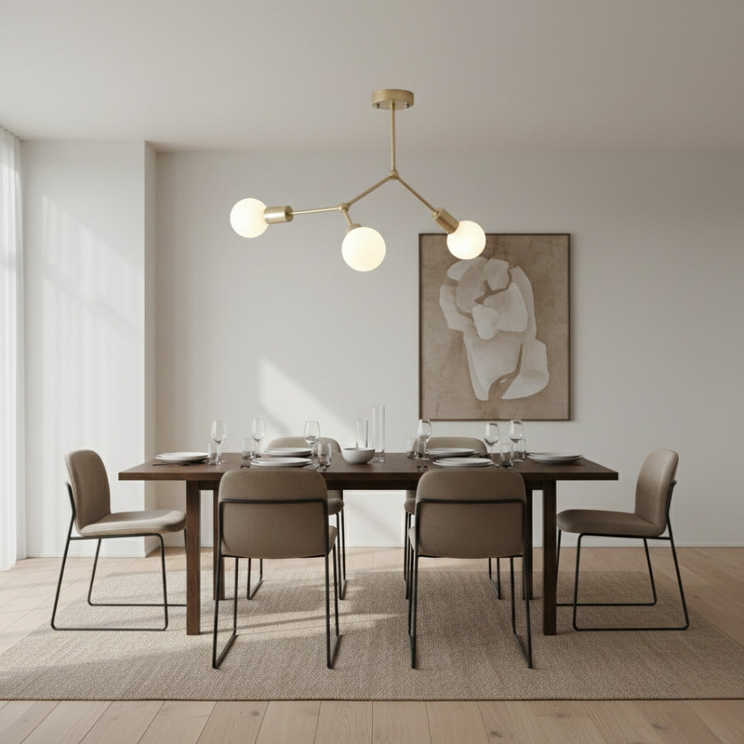 Kronleuchter LED Industriell mit Äste Metall