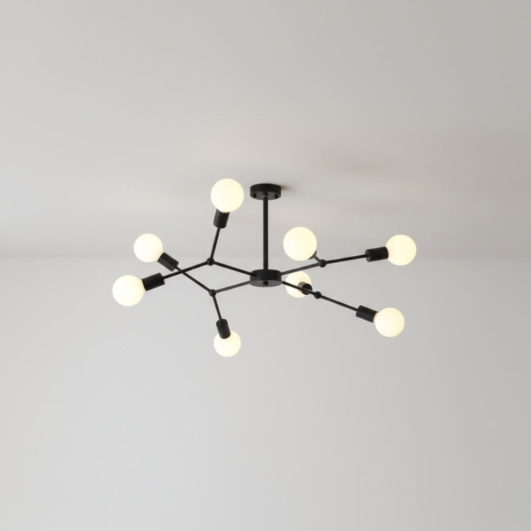 Kronleuchter LED Industriell mit Äste Metall