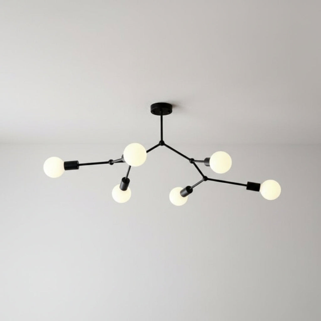 Kronleuchter LED Industriell mit Äste Metall