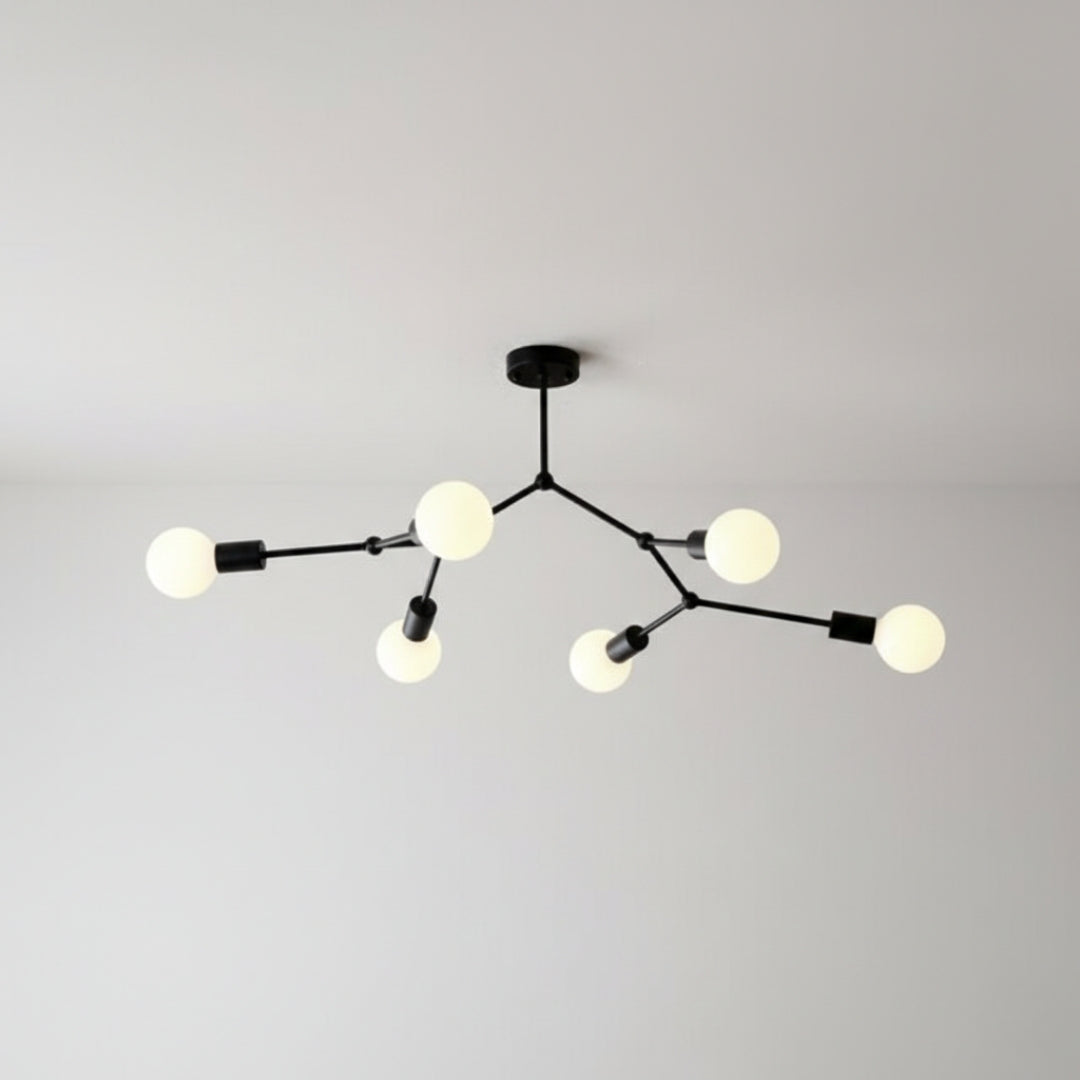 Kronleuchter LED Industriell mit Äste Metall